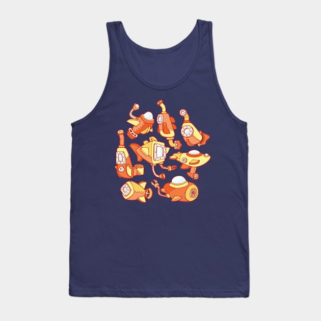 Sunny Submarines Tank Top by Soft Biology